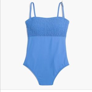 J.Crew Smocked One-Piece Swimsuit